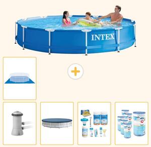 Piscina fuori terra a struttura - 366x76 cm - 6 pezzi - Modello SCB15