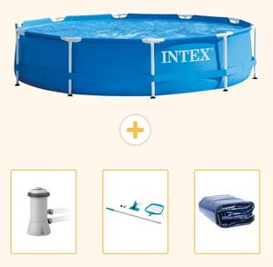 Piscina autoportante rettangolare - 366x76 cm - 4 pezzi - SCB81