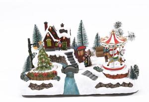 Villaggio di Natale H 18 cm