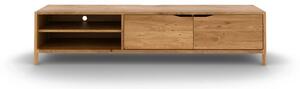 Tavolo TV in legno di quercia di colore naturale 200x48 cm Twig - The Beds