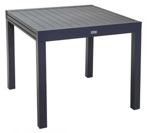 Tavolo alluminio sullivan allungabile antracite cm90/180x90h73