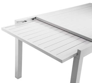 Tavolo alluminio sullivan allungabile bianco cm90x90/180