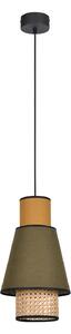 Lampada a sospensione MARKET SET, Singapour XS, dimmerabile, Verde, Soggiorno, Tessuto / Tessile, Design