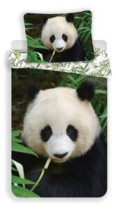 Set copripiumino e federa da bambini in cotone per letto singolo 140x200 cm Panda – Jerry Fabrics