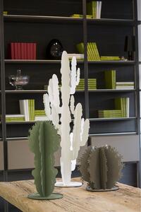Arti e Mestieri Scultura da Terra Pianta grande Cactus! Metallo Bianco