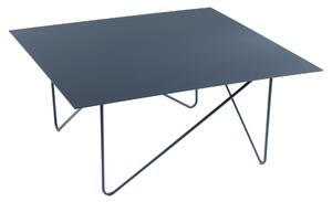 Pezzani Tavolino da salotto rettangolare moderno in acciaio sabbiato  collezione Shape.
