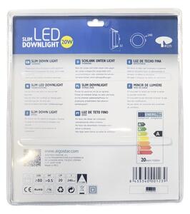 Aigostar - Lampada LED da incasso ULTRATHIN LED/20W/230V 3000K cromo opaco