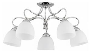 Lampadario a plafone FILA 5xE27/15W/230V cromo lucido