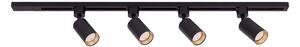 Faretto per sistema a binario TRACER 4xGU10/10W/230V 1 m nero