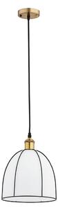 Lampadario a sospensione con cavo DAVE 1xE27/15W/230V oro/nero