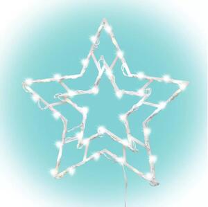LED Decorazione per finestre natalizie all'aperto 35xLED/230V IP44 bianco caldo/stella