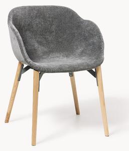 Sedia imbottita con braccioli Tula