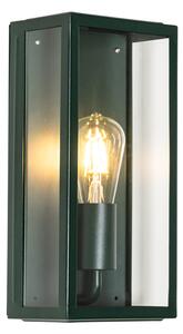 Lampada da parete industriale per esterni verde scuro con vetro IP44 - Rotterdam