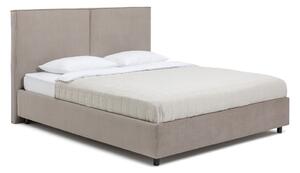 Letto matrimoniale imbottito grigio tortora con contenitore con rete inclusa 160x200 cm Myra Bold – Bonami Selection