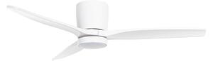 Ventilatore da soffitto LED Sorin, bianco, CCT, IP44, 3 pale - Lucande Lucande, Sorin, Bianco, Studio / Ufficio, Metallo, Moderno