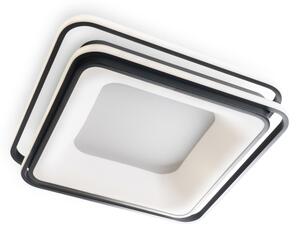 BRILAGI - Plafoniera LED dimmerabile FLARE LED/102W/230V 50x50 cm nera + telecomando