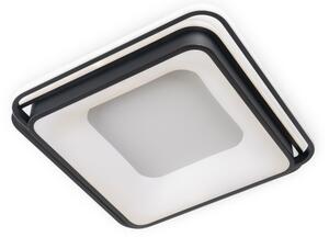 BRILAGI - Plafoniera LED dimmerabile FLARE LED/102W/230V 50x50 cm nera + telecomando