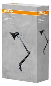 Osram - Lampada da tavolo con morsetto PANAN 1xE27/11W/230V nera