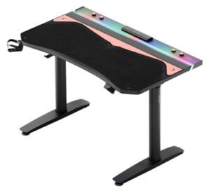 Grande tappetino gaming da scrivania, nero e rosa, 120x52 cm: Diablo X-Forge Black Akira Pink