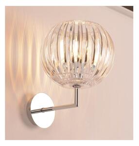 SCINTILLA LAMPADA DA PARETE CROMO DIFFUSORE IN ACRILICO TRASPARENTE MODERNA LAMPADINA ATTACCO E27