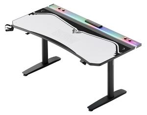 Grande tappetino gaming da scrivania, grigio, 160x60 cm: Diablo X-Forge Nightwolf Moon