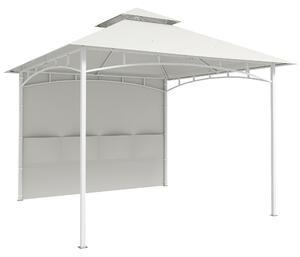 Outsunny Gazebo da Giardino 3x3 m con Tende, Tasche Portaoggetti, Gancio a Soffitto, Gazebo da Esterno con Doppio Tetto, Fori di Drenaggio in Metallo, per Giardino Balcone Feste Patio, UV30+, Crema | Aosom Italy