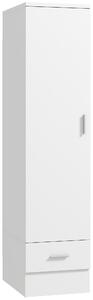 HOMCOM Armadio portabiti con asta appendiabiti e cassetto, bianco | Aosom Italy