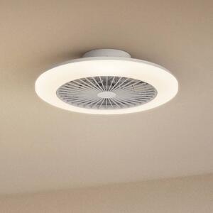 Philips Ventilatore da soffitto LED Amigo, bianco lucido, 58 cm, CCT dimmerabile, Bianco / Opale, Soggiorno / Sala da pranzo, Plastica, Moderno