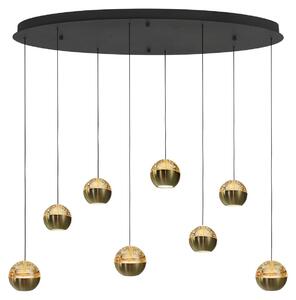 Steinhauer Exclusive - lampada a sospensione - BELLUNO - ottone - vetro metallo - lampada di design - LED - 4591ME