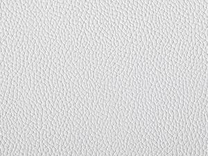 Letto con piattaforma bianca in vera pelle rigenerata imbottita 180 x 200 cm Design moderno Beliani