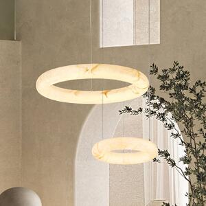 Zambelis Lampada a sospensione 2542, dimmerabile, Bianco / Opale, Soggiorno / Sala da pranzo, Pietra, Lampada a sospensione