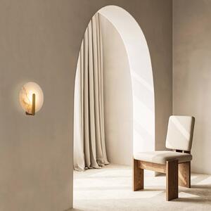 Zambelis Applique da parete 2552, Bianco / Opale, Soggiorno / Sala da pranzo, Pietra, Applique
