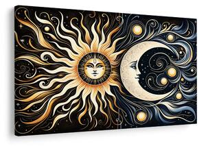 Quadro su tela – Sole e luna
