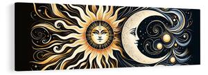 Quadro su tela – Simbolo solare e lunare