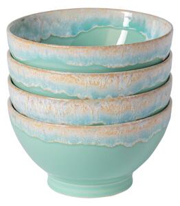 Ciotole turchesi in gres in set di 4 pezzi ø 15 cm Latte - Costa Nova