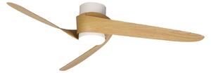Ventilatore da soffitto LED Groenland, in legno, DC silenzioso CCT Mantra Iluminación, Groenland, dimmerabile, Legno, Soggiorno, Plastica, Moderno