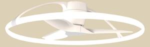 Ventilatore da soffitto LED Nepal, bianco, CC, silenzioso Mantra Iluminación, Nepal, dimmerabile, Bianco, Soggiorno, Metallo, Moderno