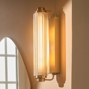 Nordlux Applique da parete Nimal Double, dimmerabile, Ottone / Oro, Bagno, Plastica, Applique