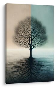 Quadro su tela – Albero di luce e ombra