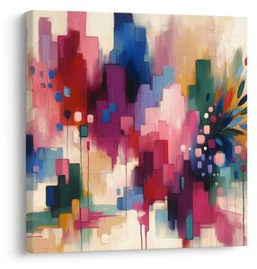 Quadro su tela – Fiori in astrazione moderna