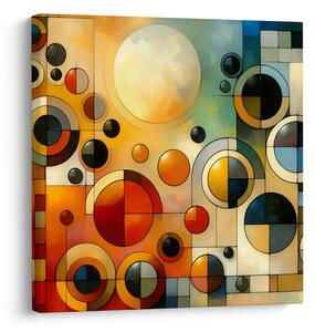 Quadro su tela – Geometria in toni caldi