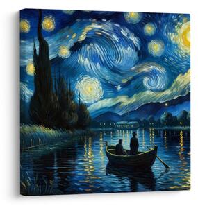 Quadro su tela – Notte magica sull’acqua