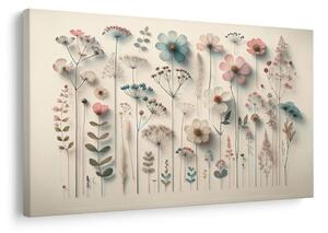 Quadro su tela – Fiori di campo secchi