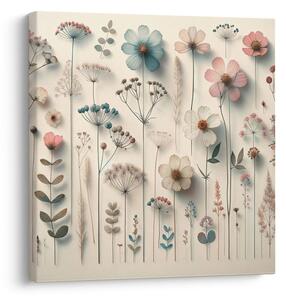 Quadro su tela – Fiorellini di prato in stile romantico