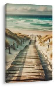Quadro su tela – Sentiero attraverso le dune verso il mare