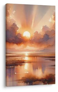Quadro su tela – Raggi di sole tra le nuvole