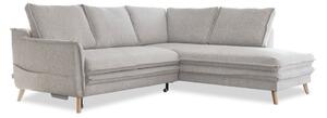 Divano letto angolare beige (angolo destro) Charming Charlie - Miuform