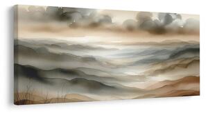 Quadro su tela – Colline soffuse nella nebbia