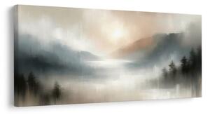 Quadro su tela – Valle silenziosa nella nebbia