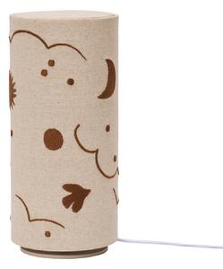 Lampade da tavolo ferm LIVING, dimmerabile, Beige, Camera dei bambini, Tessuto / Tessile, Giovanile